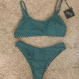 Zaful High Leg Polka Dot Bikini - NWT